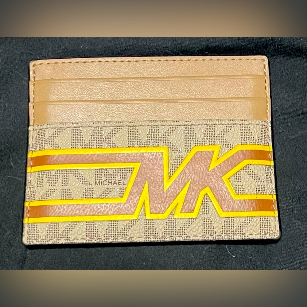 Michael Kors 6 slot card holder with top slot